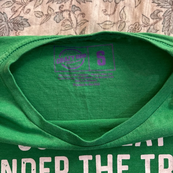 Green Women's Christmas Themed Shirt with Fun Quote - Picture 2 of 3